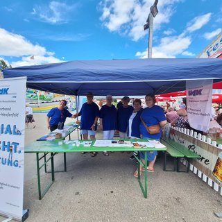 Infostand beim Seniorennachmittag mit den Ehrenamtlichen Mitarbeitern