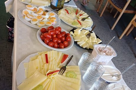 VdK-Frühstück Foto von den angebotenen Köstlichkeiten beim VdK-Frühstück