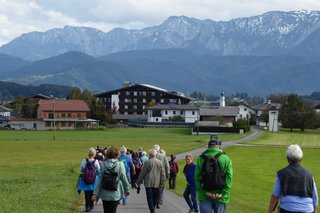 Wandern zurück ins Hotel