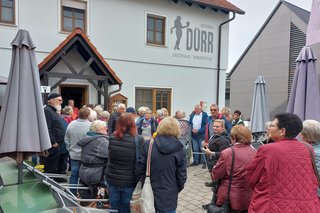 Führung im Weingut