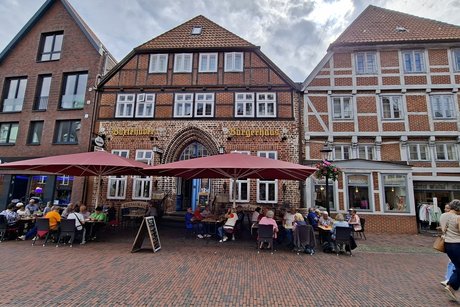 Gem&uuml;tliche Mittagspause im B&uuml;rgerhaus in Buxdehude