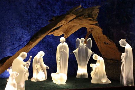 Krippenfiguren aus Glas