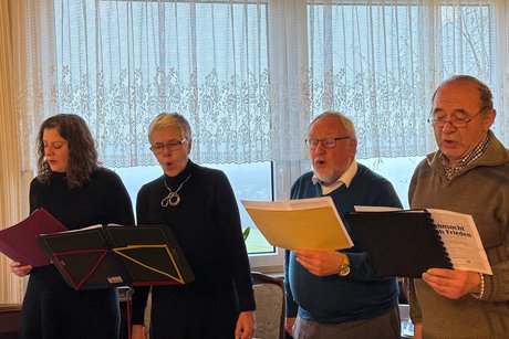 Bild: v.l.n.r.: Monika Daitsche, Gundi Woias, Gottfried Bauer und Sepp Reichart.