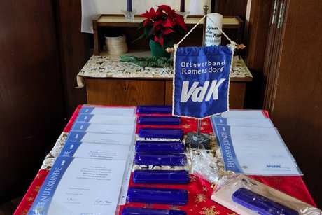 Für unsere treuen Jubilare Der Ehrentisch