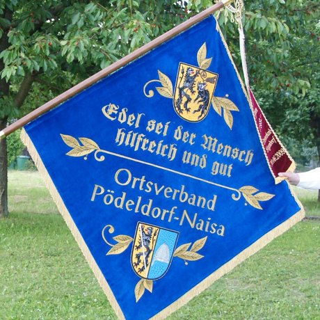 Fahne Ortsverband Pödeldorf-Naisa