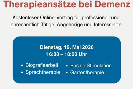 Einladung kostenlose Online-Vortragsreihe