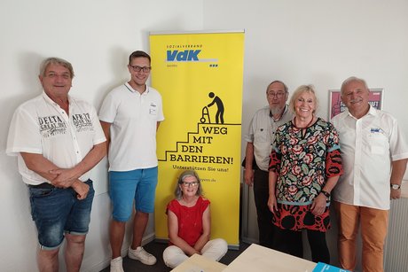 Sozialrechtsberater Marc Horn und das ehrenamtliche Team des VdK Lichtenfels