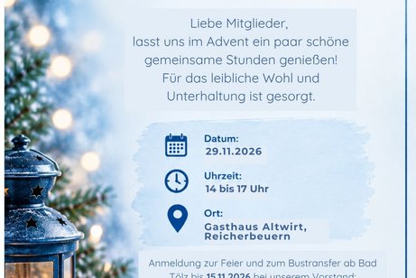 Einladung zur Weihnachtsfeier Ein weihnachtliches Motiv mit dem Text der Weihnachstfeier