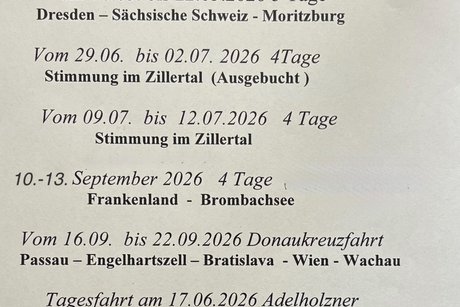 Reisetermine von VdK Reisen f&uuml;r 2026