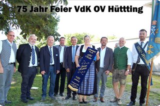 Am vergangenen Samstag konnte der VdK Ortsverband Hütting sein 75jähriges Bestehen feiern.
