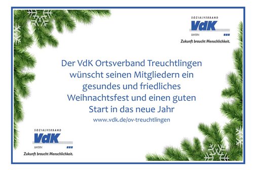 Weihnachtsgruß Weihnachtsgruß des Ortsverbandes 2025