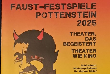 Flyer Faust-Festspiele Pottenstein
