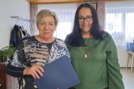 Schriftf&uuml;hrerin Rita Steiner u. Vorsitzende Carola Brust