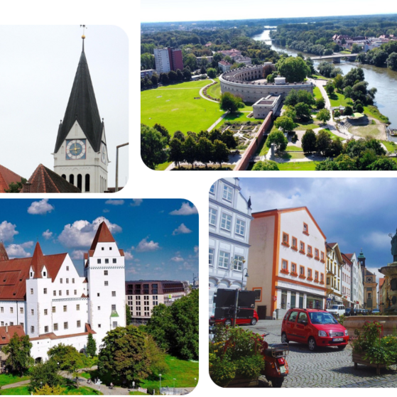 Schloss und Fluss Ingolstadt, Dom und Innenstadt Eichstätt