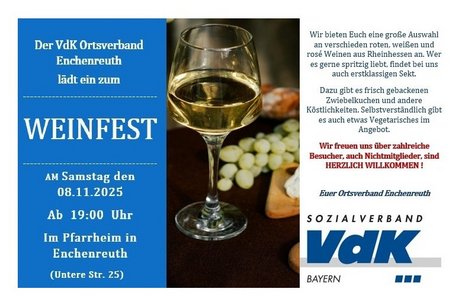 Weinfest Bild des Aufhanges zum Weinfest