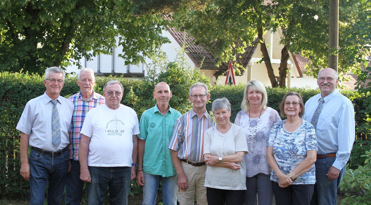 Vorstandschaft bei einem der regelmäßigen Treffen