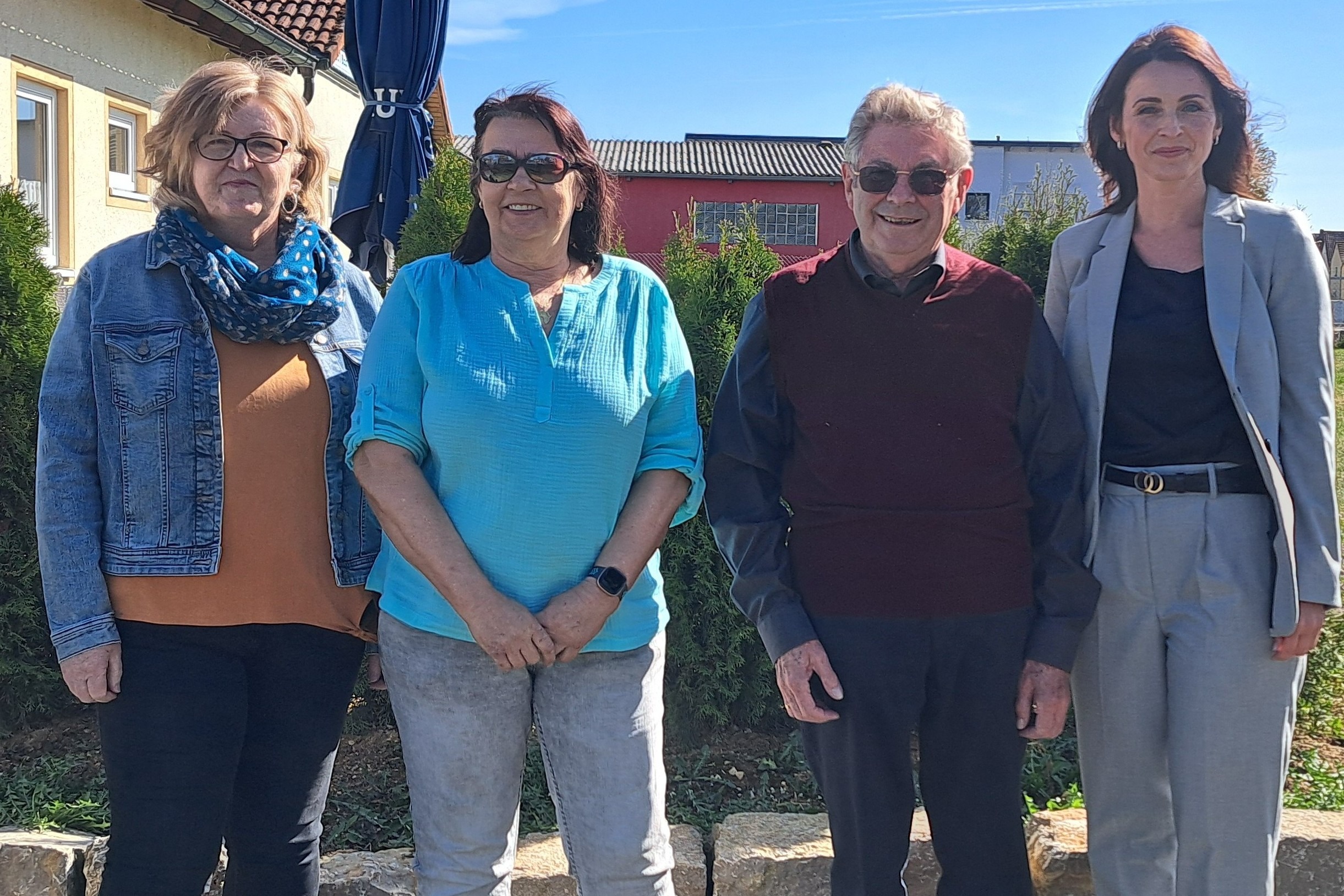 v.l.: Annegret Beckenbauer, Monika M&ouml;der, Karl-Heinz Fuchs, KGF Anna Ortmann