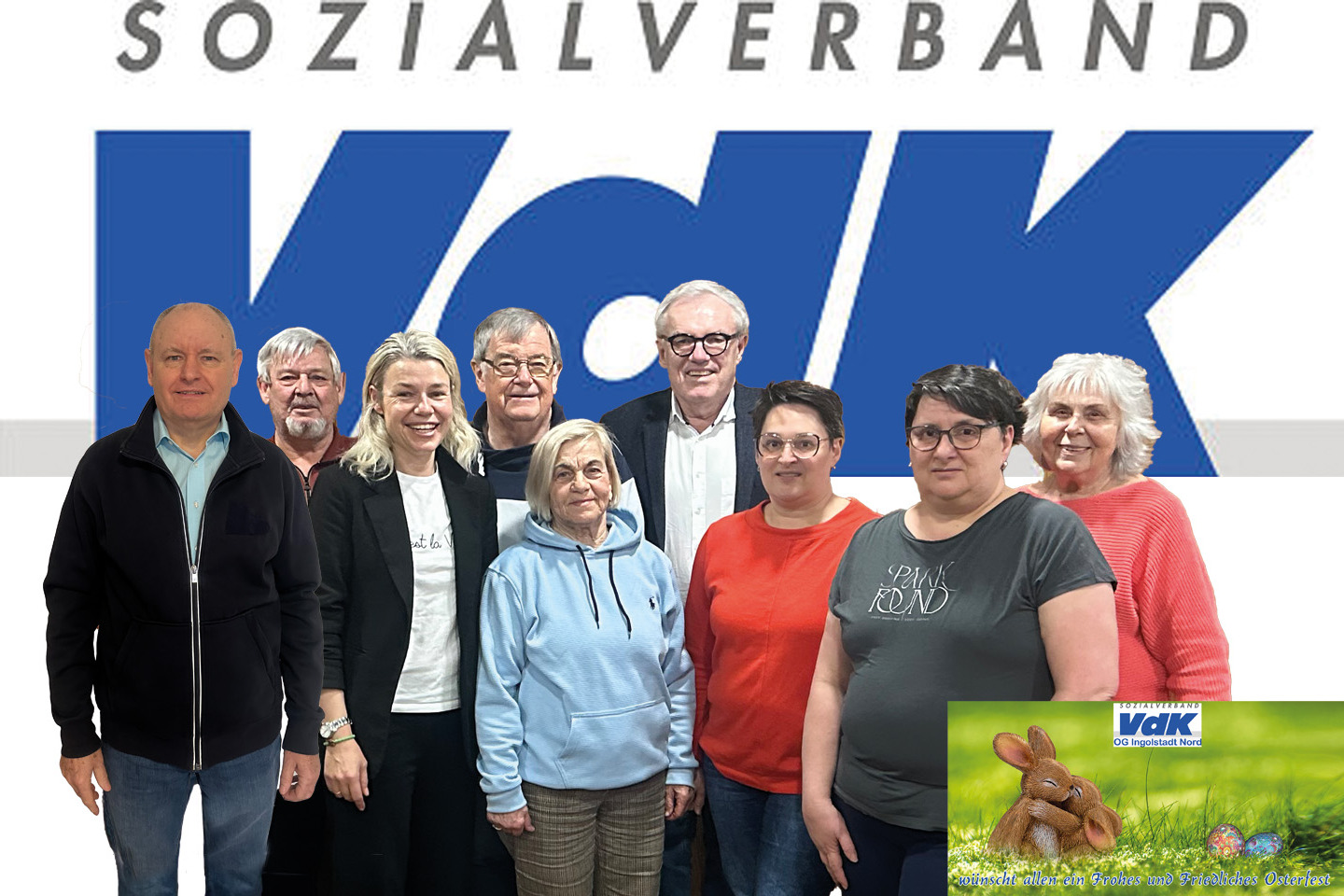 von links nach rechts: Otto Krammer, Helmut Schleberger, Chiristine Maria Hofmann, Darinka Stabek, Achim Werner, Elisabeth Jehn. Patricia Jehn, Maria Grabowski
