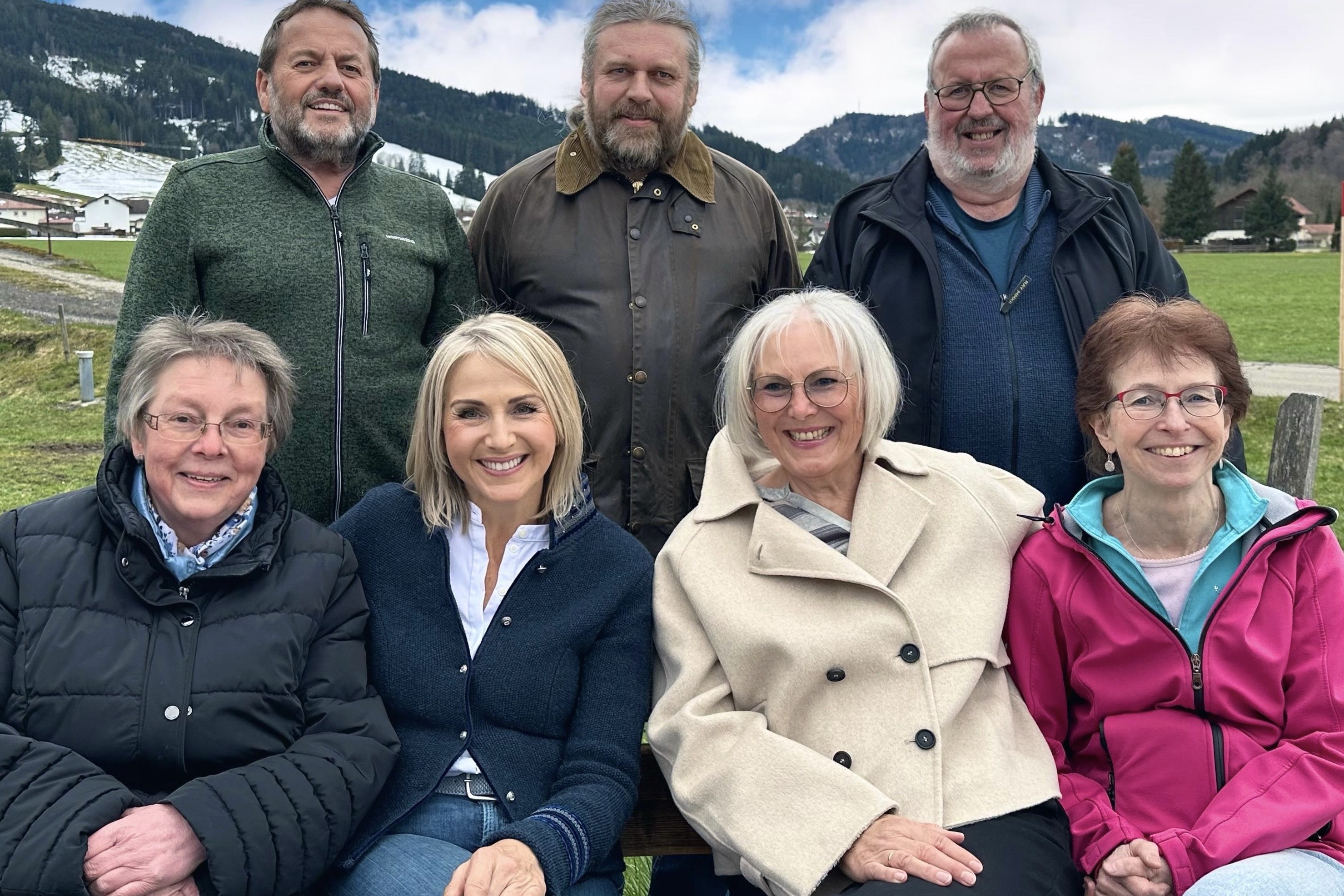 Die neuen Vorstandsmitglieder des OV Wengen-Kleinweiler