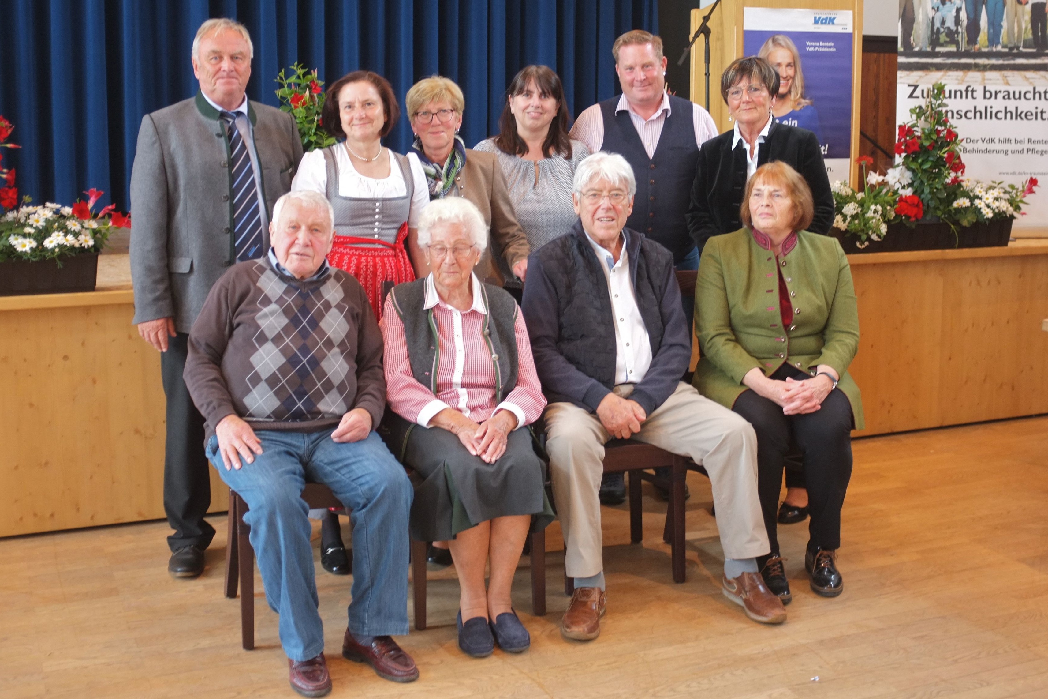 Vorstandschaft v. h. li., Walter Hindlinger, Inge Schuhb&ouml;ck, Resi Grad,