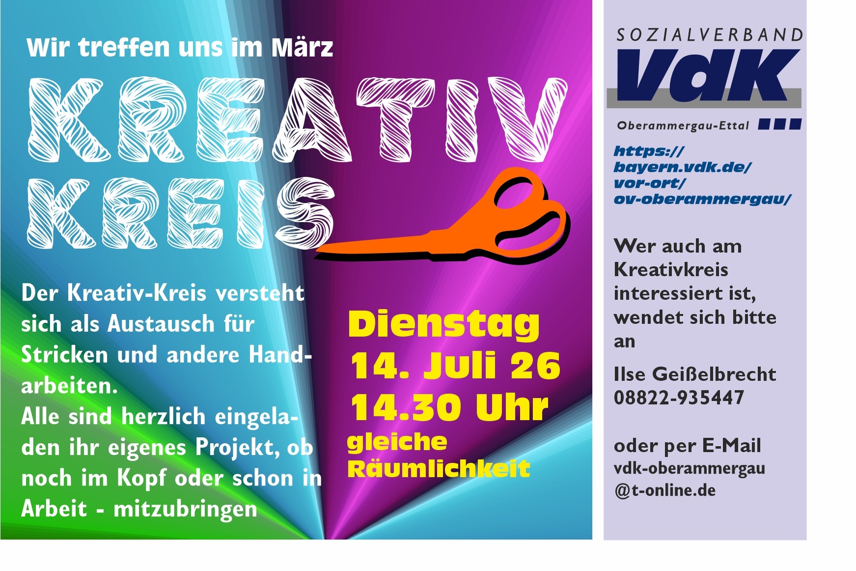 Kreativ-Kreis im Juli