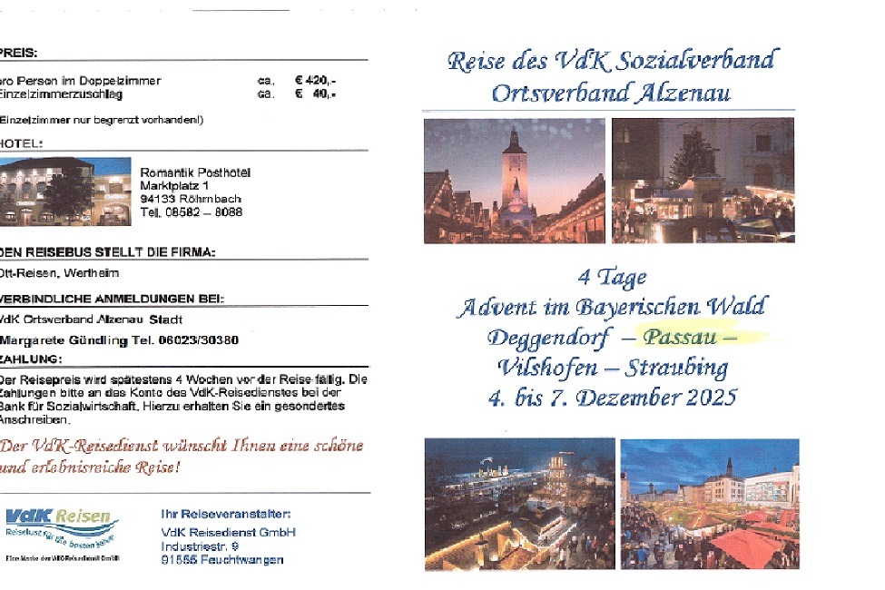 Prospekt Adventsfahrt