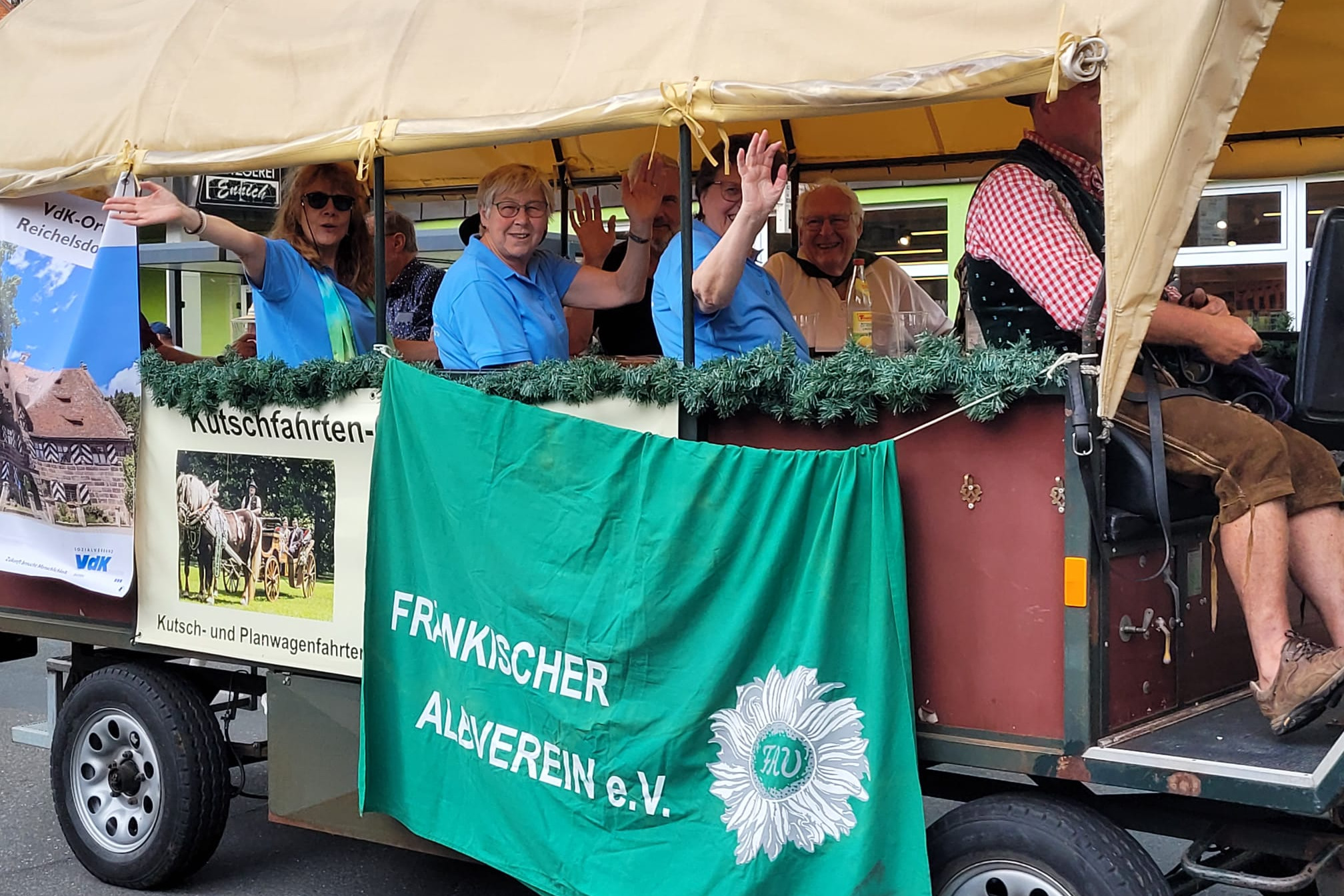 Plakat Ortsverband mit Kutsche