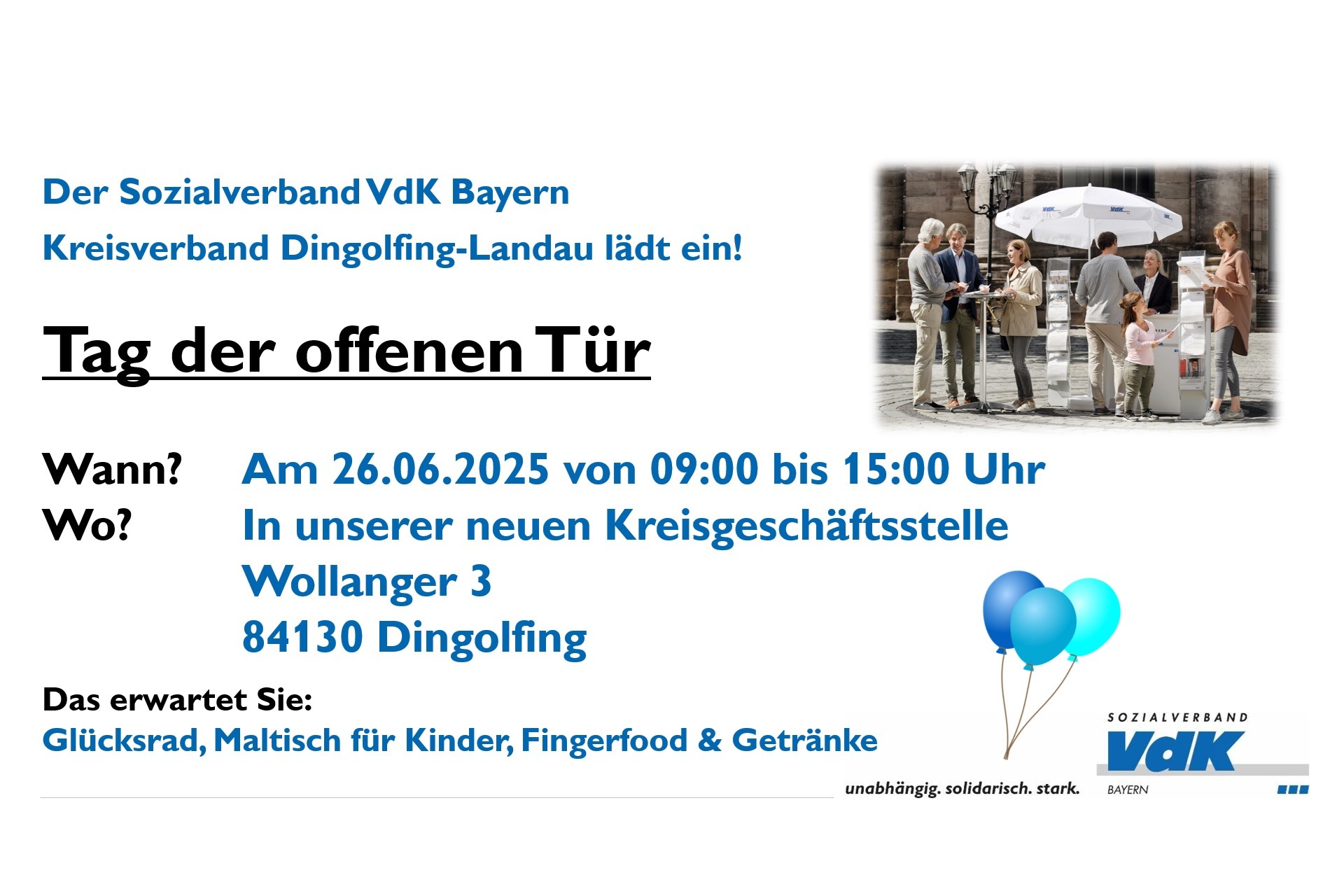 Übersicht zum Tag der offenen Tür