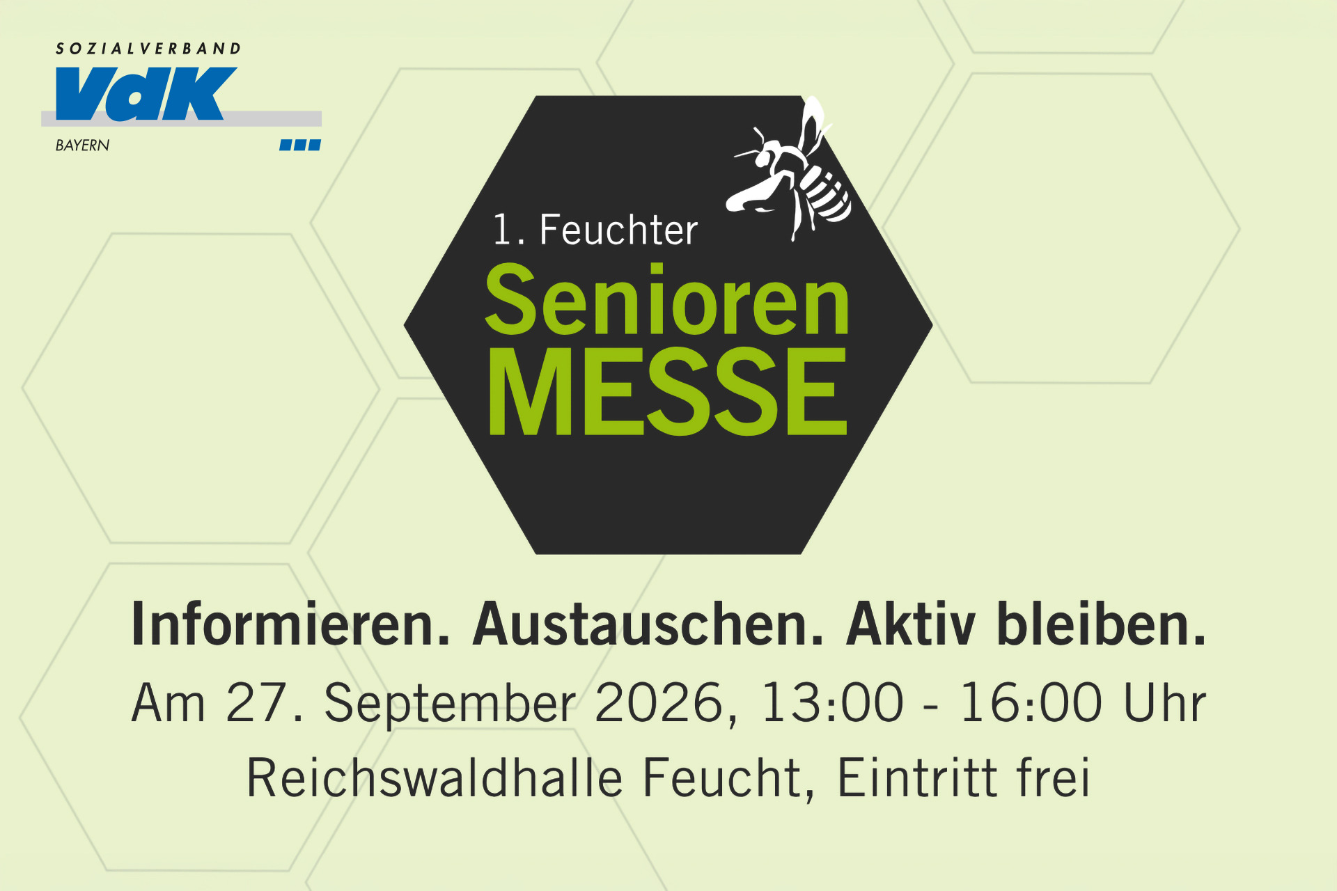 Der VdK Ortsverband Feucht bei der 1. Seniorenmesse in Feucht