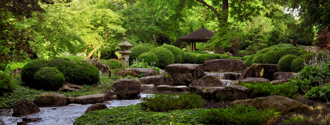Zeigt Japanischen Garten im Botanischen Garten