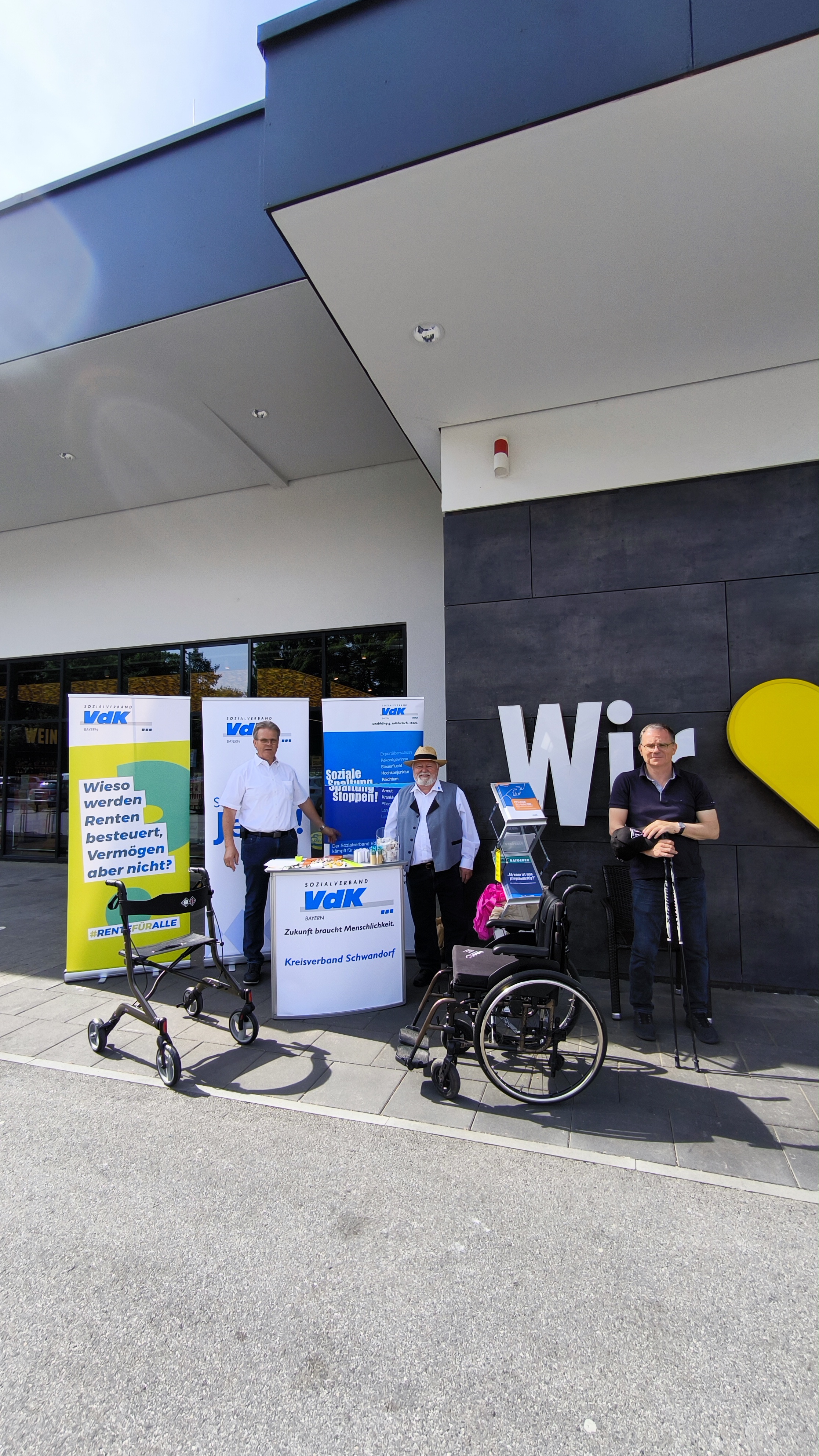 Info-Stand des VdK Ortsverbands Wackersdorf