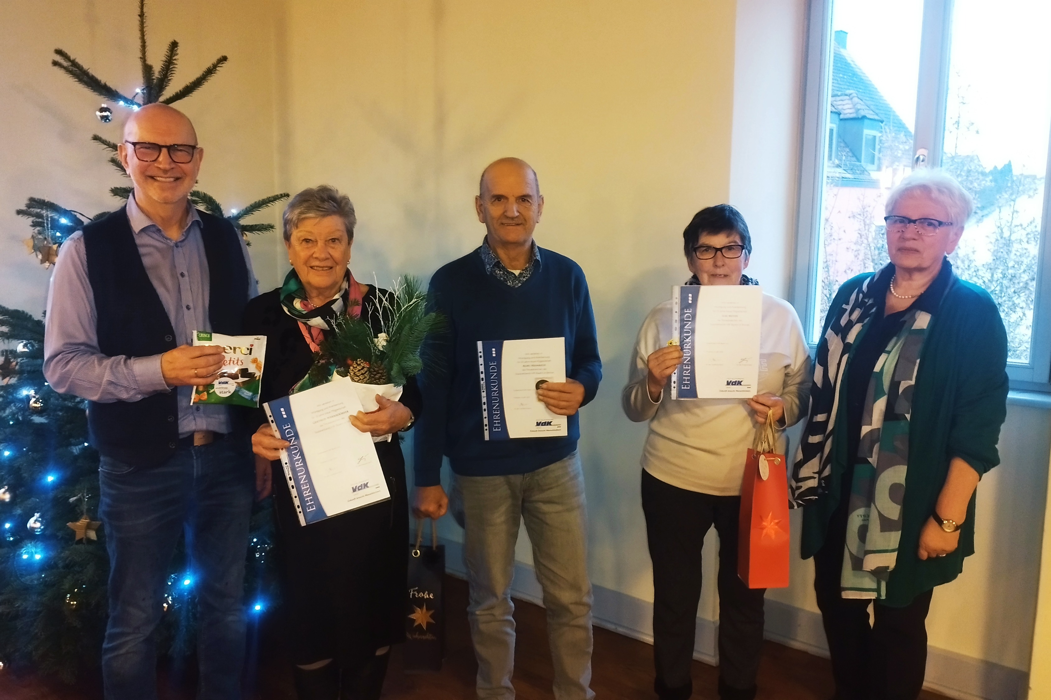 Ehrung der Jubilare f&uuml;r langj&auml;hrige Mitgliedschaft