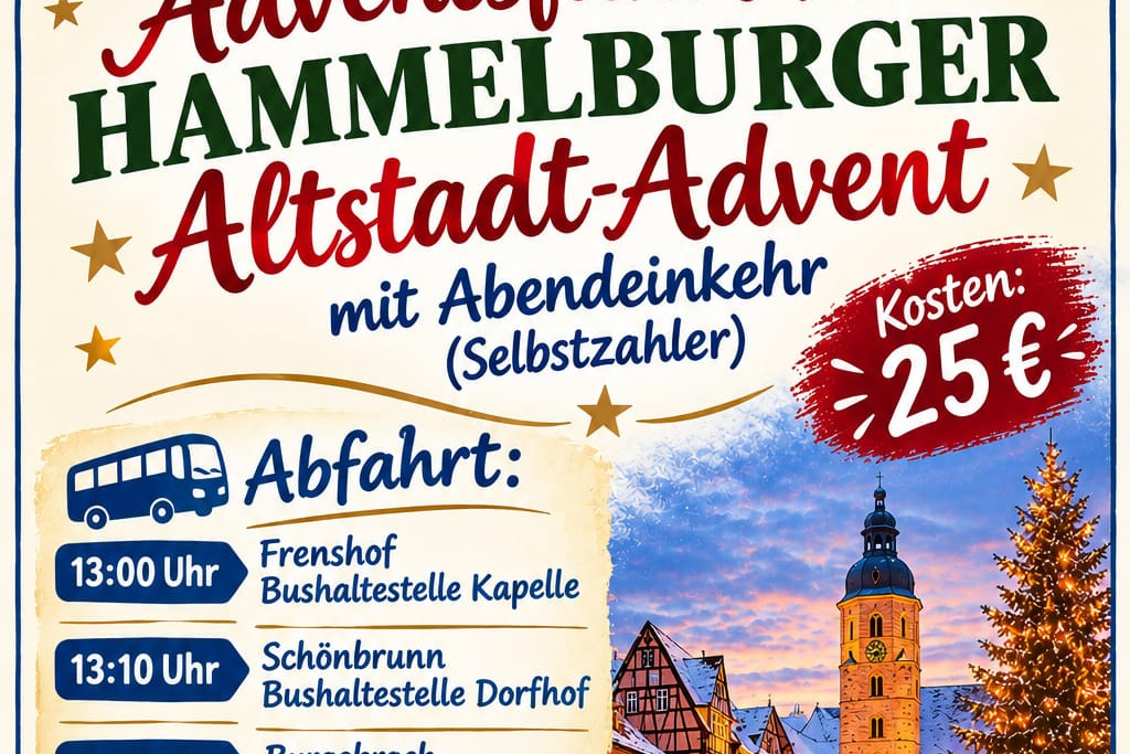 Adventsfahrt nach Hammelburg 2026