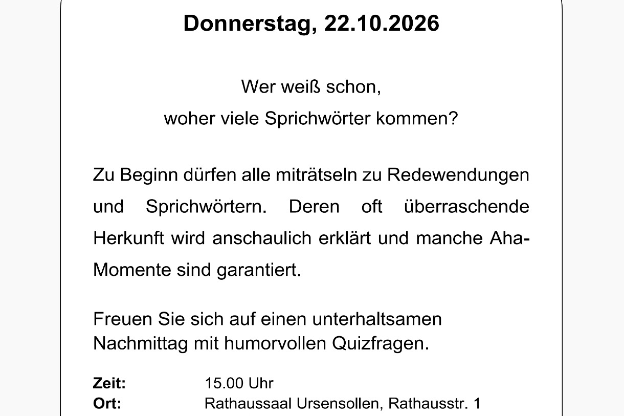 Sprüche und Sprichwörter Sprüche und Sprichwörter