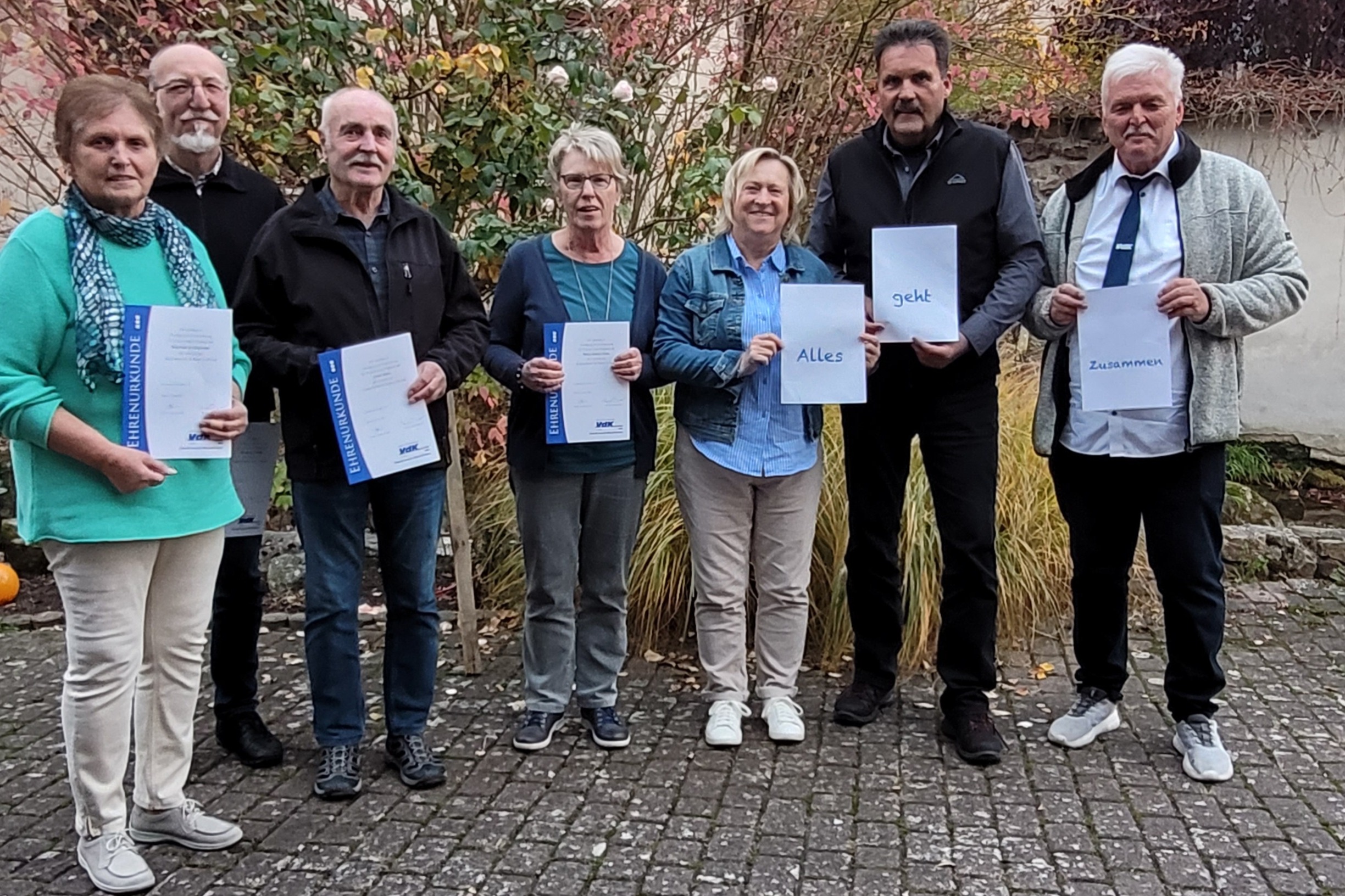 Ehrungen für langjährige Treue Mitgliederversammlung