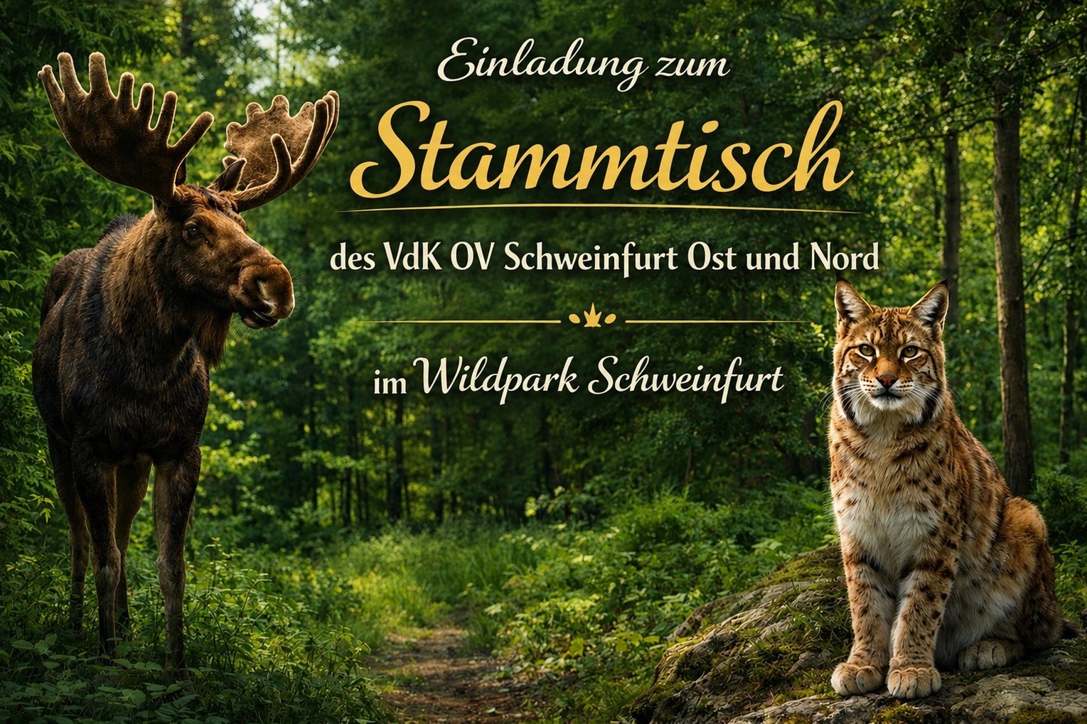 Stammtisch Wildpark Schweinfurt- Einladung