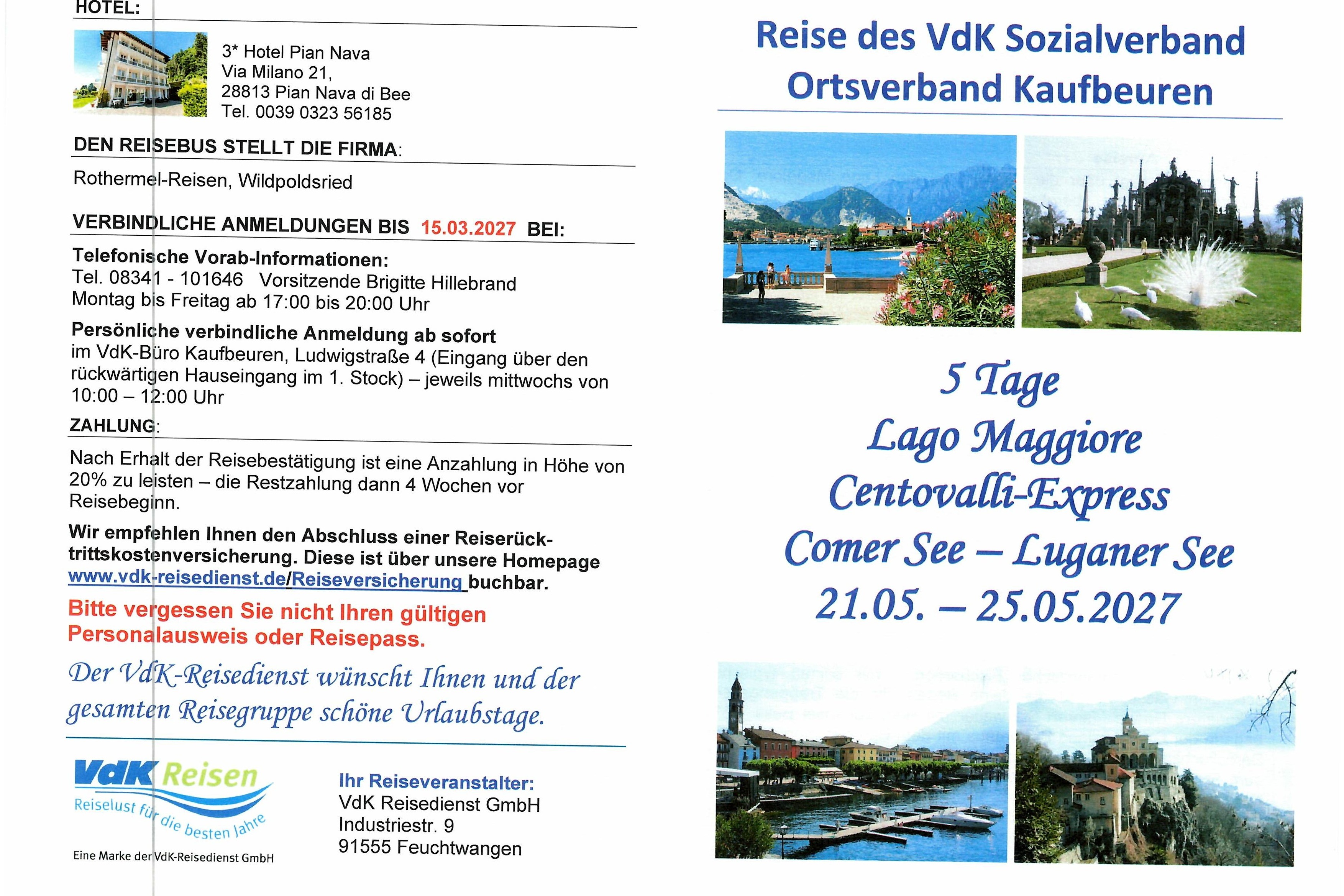 Reise des VdK Sozialverband