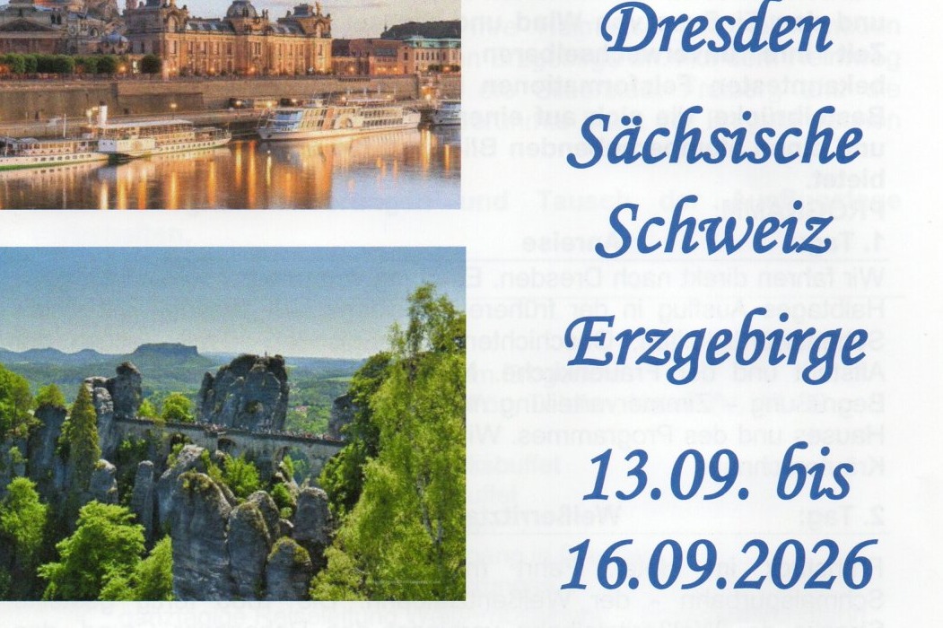 4 Tagesfahrt in die S&auml;chsische Schweiz