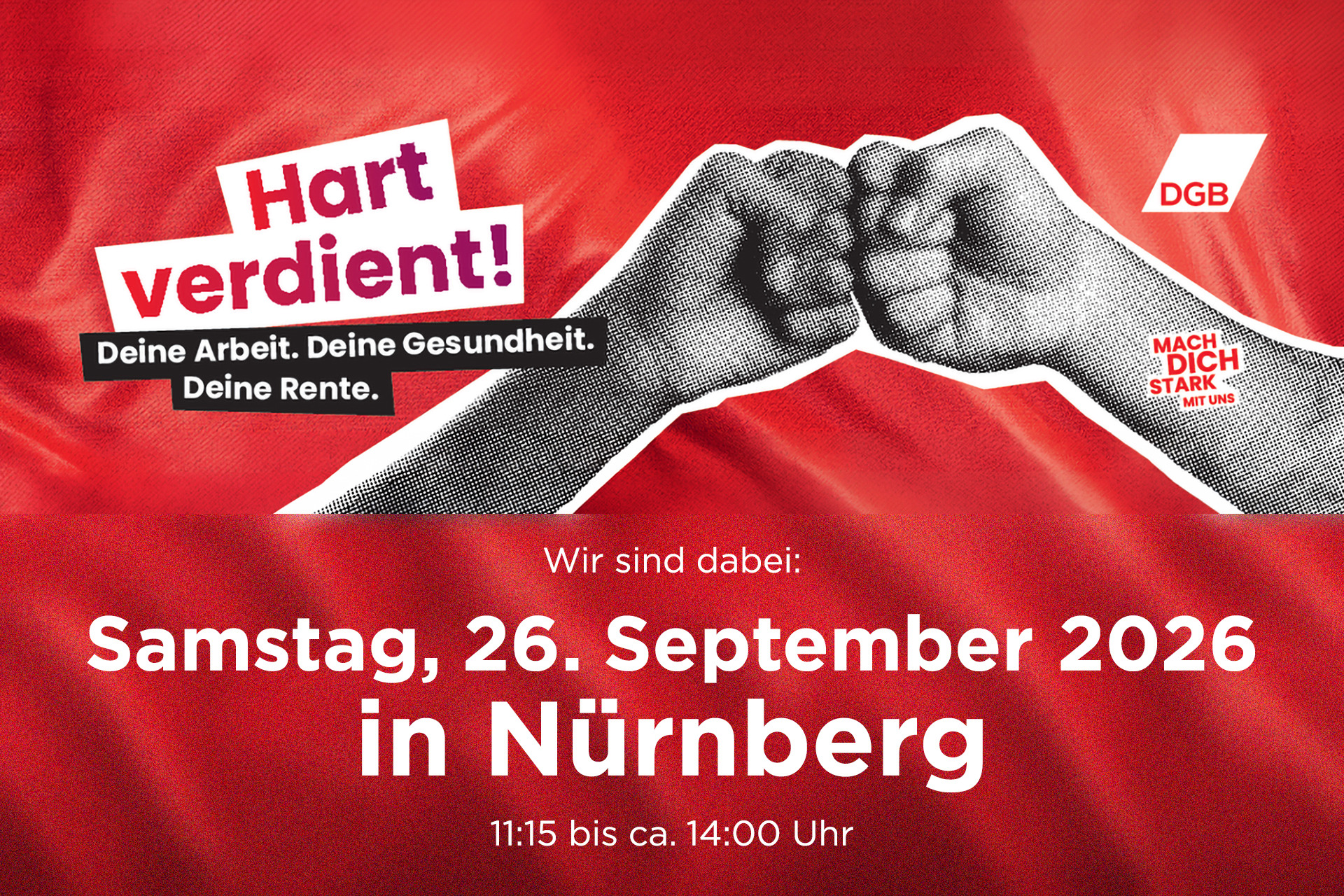 Hart verdient! 26.9 Kundgebung N&uuml;rnberg