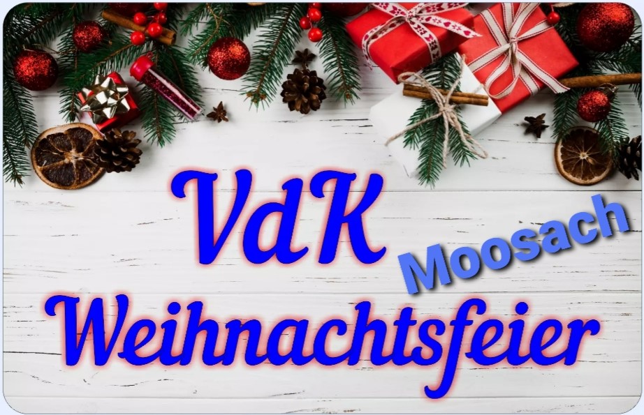 Bild zeigt das Ankündigungsbild zur Weihnachtsfeier