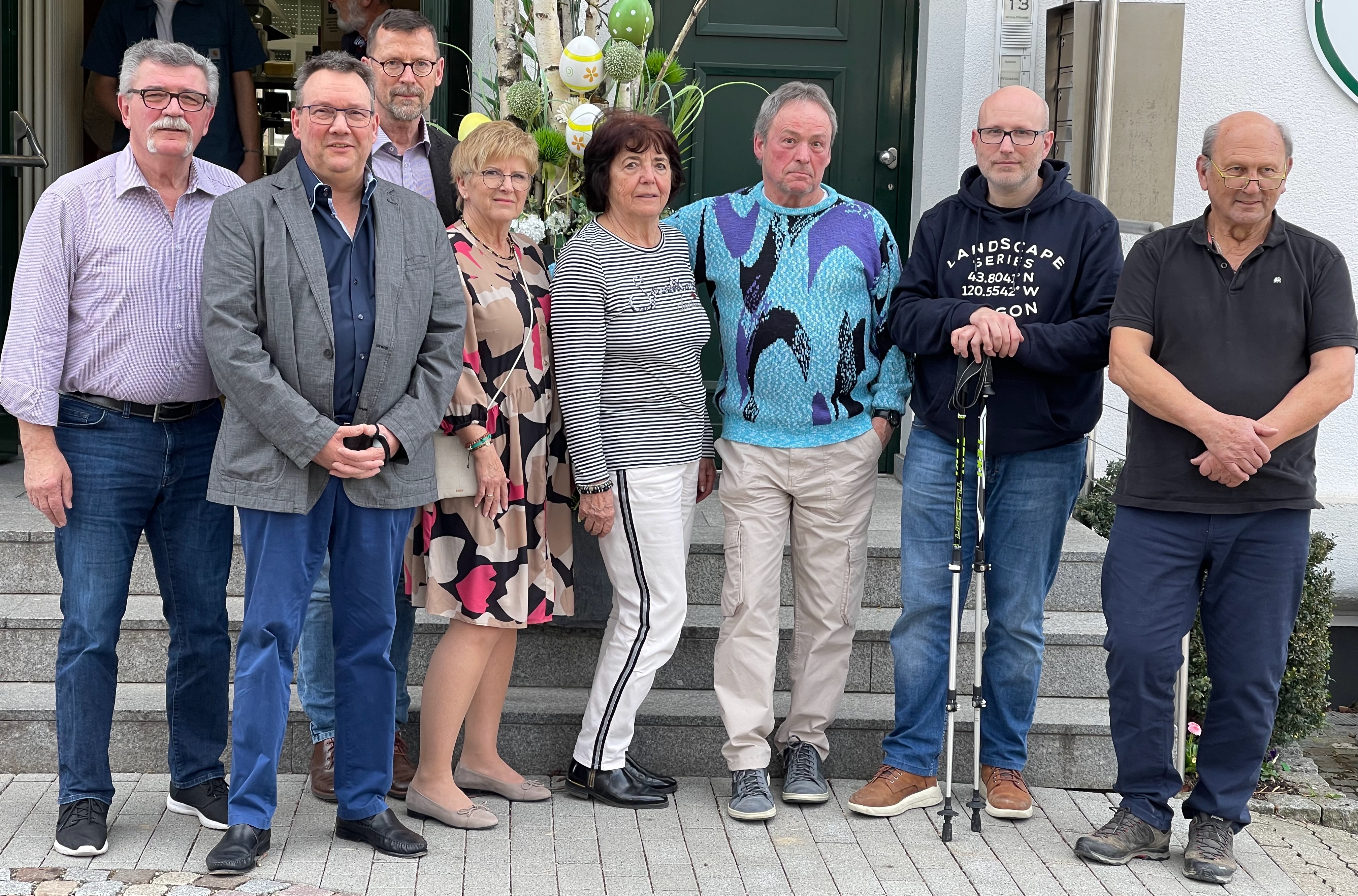 von links: Franz Scherer, Wolfgang Gwildies, Andreas Konow (GF Kreis Starnberg), Karin Gwildies, Evi Dyk, Jochen Gründler, Dirk Angermann, Bernhard Kratochvil