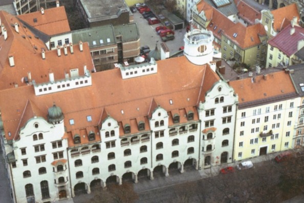 Hauptfeuerwache München von oben