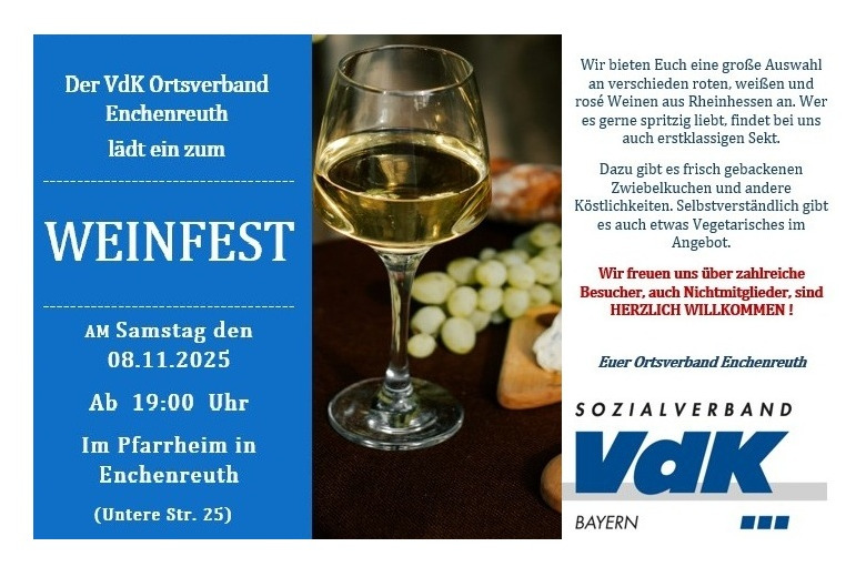 Weinfest Bild des Aufhanges zum Weinfest