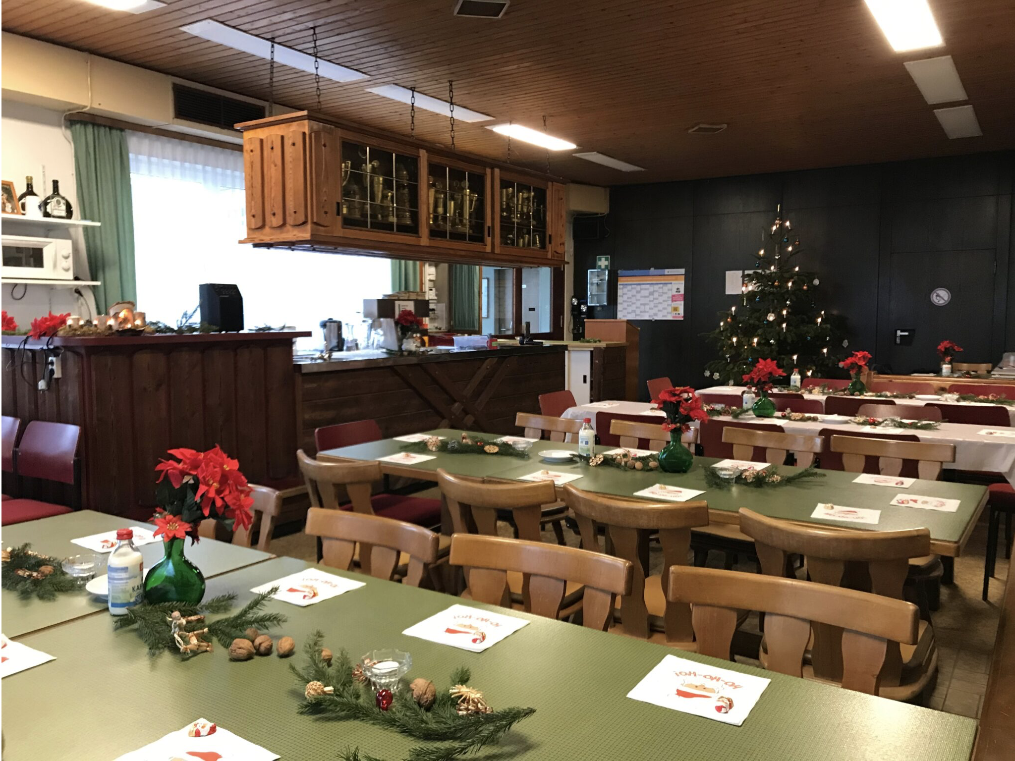 Schützenhaus weihnachtlich geschmückt