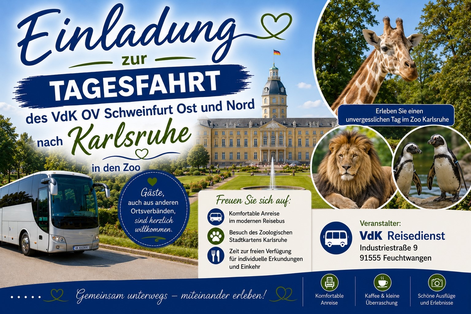 Einladungsbild zur Tagesfahrt nach Karlsruhe in den Zoo