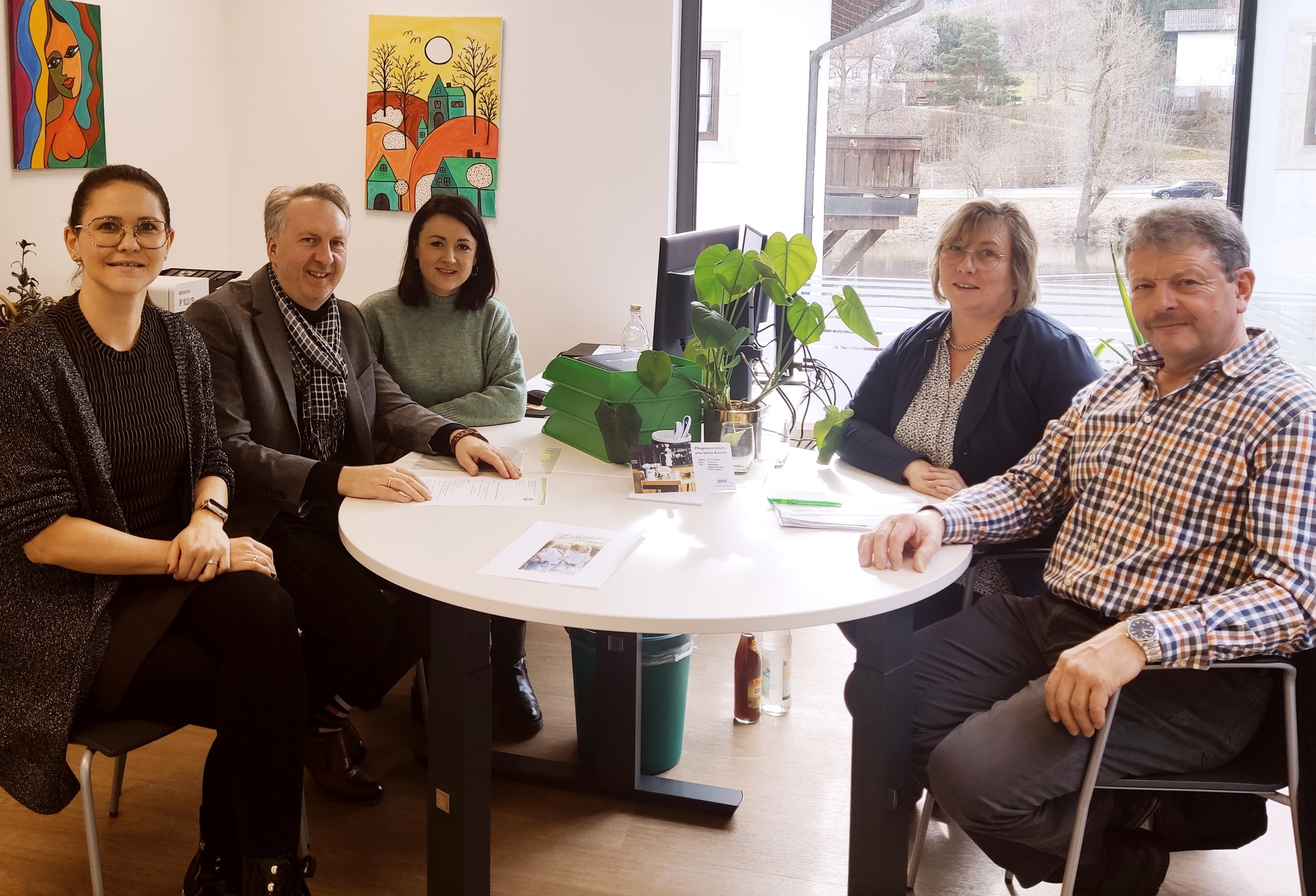 v. l. Franziska Geiß, Helmut Plenk, Katharina Garhammer, Ulrike Niedermeier, Josef Hofbauer