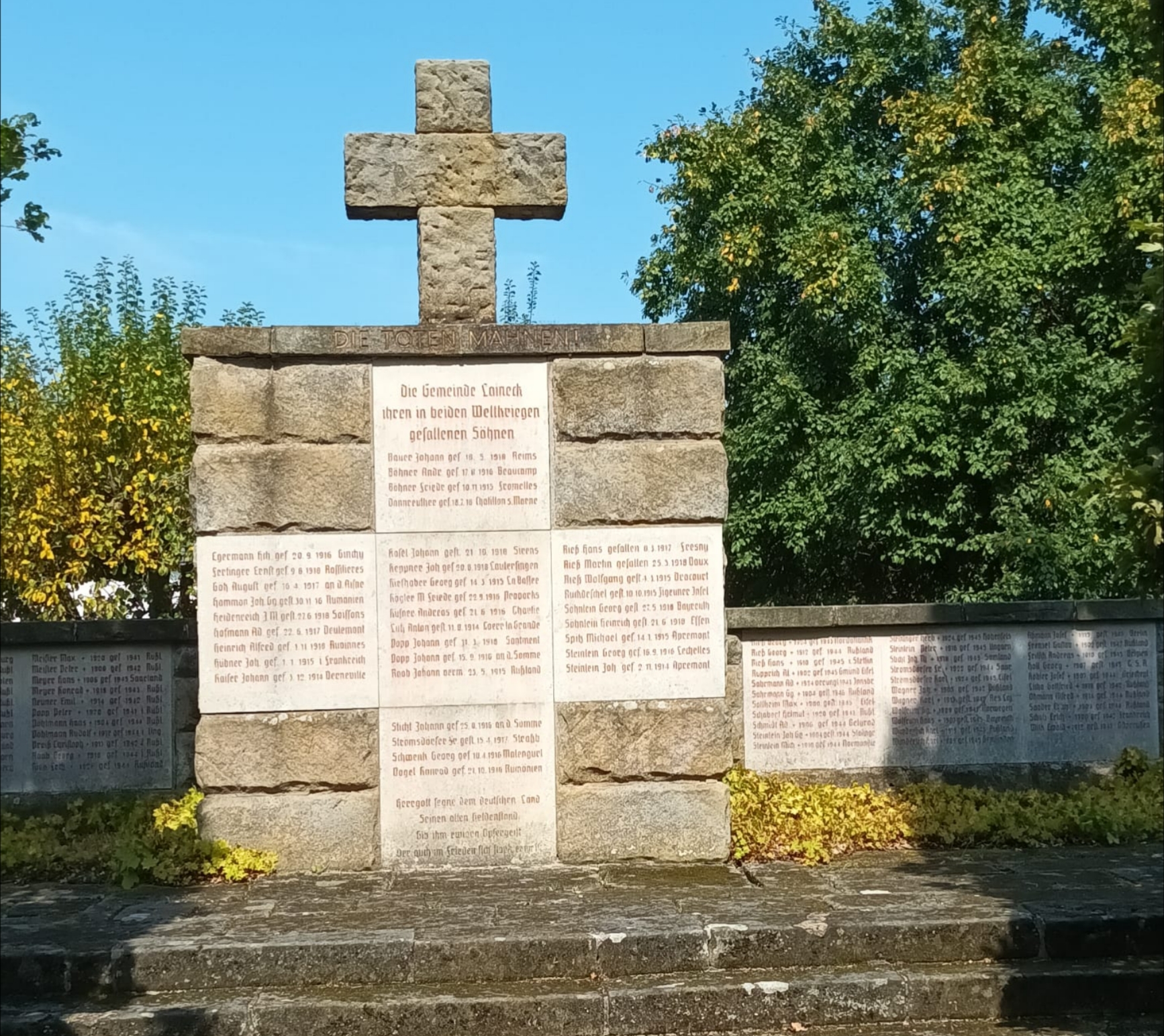 Foto Kriegerdenkmal Laineck, 95448 Bayreuth, Denkmalstraße