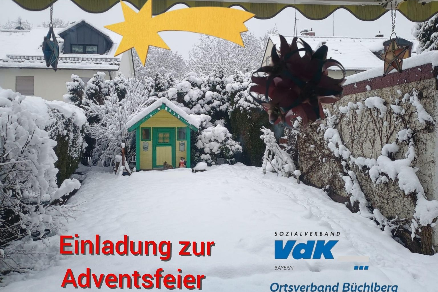 Einladung zur Adventsfeier 2026 des VdK- OV B&uuml;chlberg
