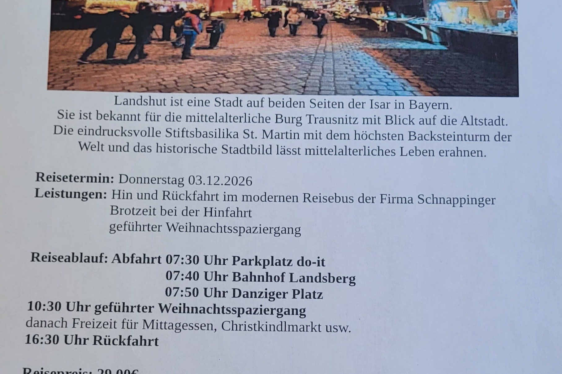 Plakat Landshut