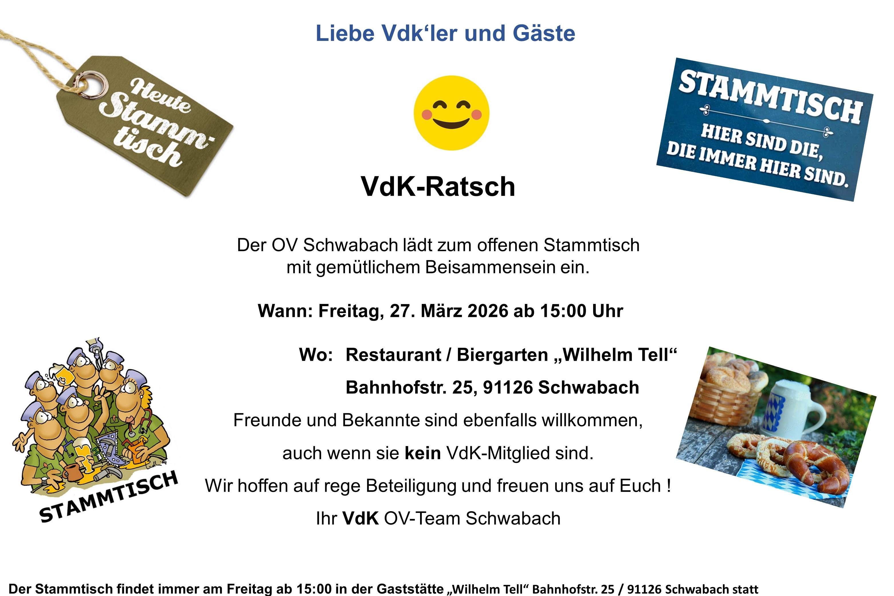 VdK Ratsch - Offener Stammtisch VdK Ratsch - Offener Stammtisch